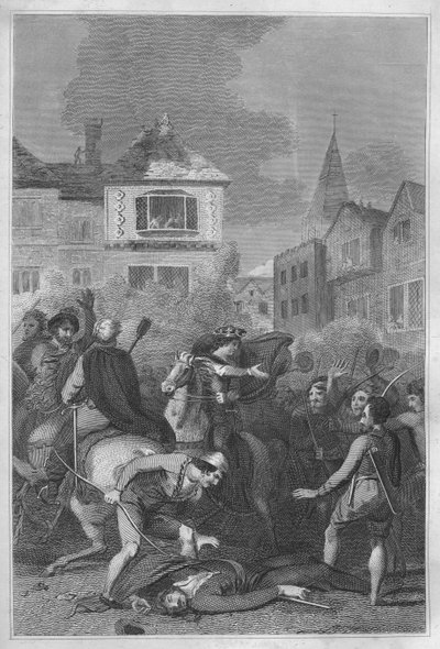 Wat Tylers død, 1838 af Unbekannt