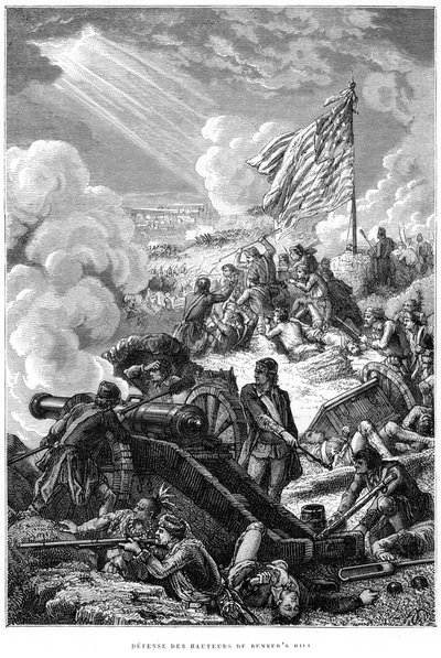 Forsvaret af Bunker Hill, 1775 af Unbekannt