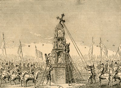 Nedrivningen af Cheapside Cross, 1643, 1897. af Unbekannt