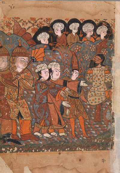 Den uærlige guldsmed er hængt, folio fra en Kalila wa Dimna, 1700-tallet. af Unbekannt