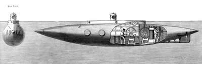 Den forskydning synkende og stigende ubådsbåd Nautilus, 1887 af Unbekannt