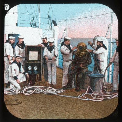 Dykkeren -- H.M.S. Blake, c1900. af Unbekannt