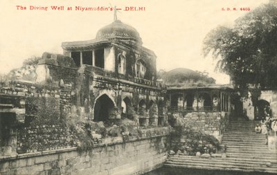Dykkerbrønden ved Niyamudddins - Delhi. af Unbekannt