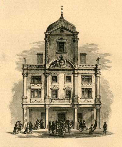 Dorset Gardens Theatre, Whitefriars, 1897. af Unbekannt