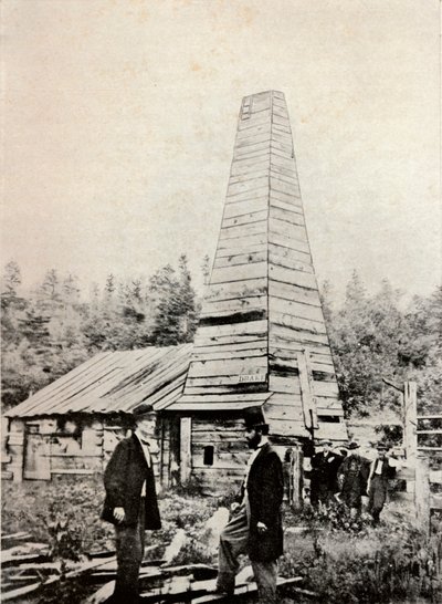 The Drake Well, Pennsylvania, Amerika, 1859 af Unbekannt
