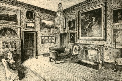 Tegnestuen i Abbotsford, 1882. af Unbekannt