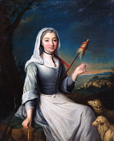 Hertuginden af skurke i kostume, 1700-tallet af Unbekannt