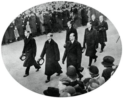 Hertugen af York og hans brødre i King George Vs begravelsesoptog, 1936, 1937 af Unbekannt