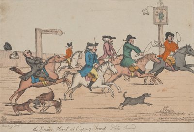 Påskejagten ved Epping Forest, Plade Second, ca. 1810. af Unbekannt