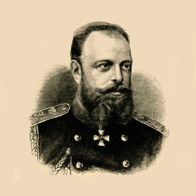 Kejser Alexander III, 1881. af Unbekannt