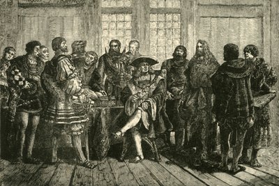 Kejser Maximilian omgivet af de mest berømte af sine samtidige 1508-1519, 1890. af Unbekannt