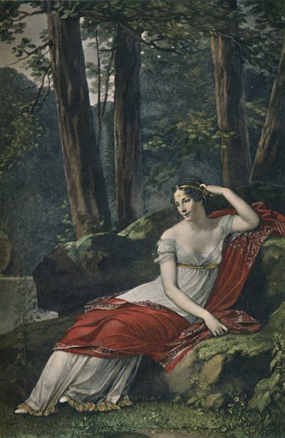 Kejserinde Josephine i parken ved Malmaison, 1809, 1896 af Unbekannt