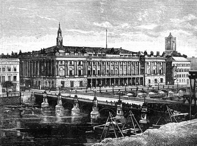 Exchange og Fredericks Bridge, Berlin, 1900 af Unbekannt