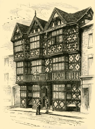 The Feathers Hotel, 1898. af Unbekannt