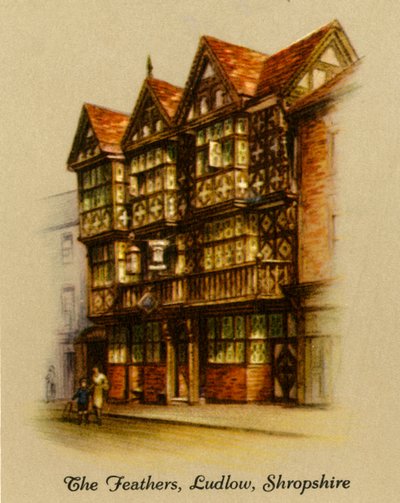 The Feathers, Ludlow, Shropshire, 1936. af Unbekannt