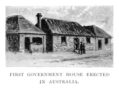 Det første regeringshus, Sydney, Australien, 1886 af Unbekannt