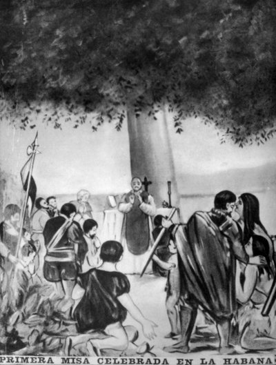 Die erste Messe, 1519, 1910er Jahre von Unbekannt