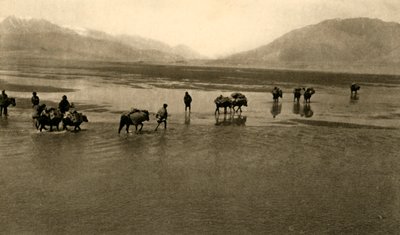 Den første udsigt over Mount Everest, c1918-c1939. af Unbekannt