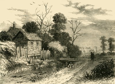 The Fleet River, nær St. Pancras, 1825, c1876. af Unbekannt