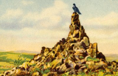 Fliegerdenkmal, monument på Wasserkuppe, Hessen, Tyskland, 1932. af Unbekannt