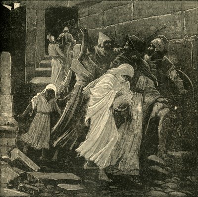 Zedekias flugt, 1890. af Unbekannt