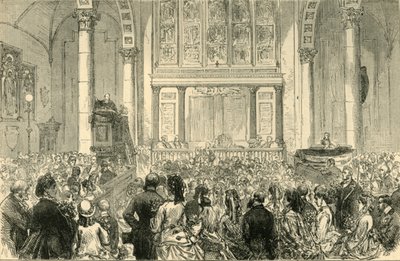 Blomsterprædikenen i St. Catherine Cree-kirken, c1872. af Unbekannt