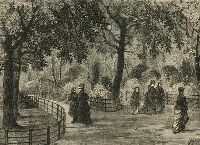 The Flower Walks, Kensington Gardens, c1876. af Unbekannt