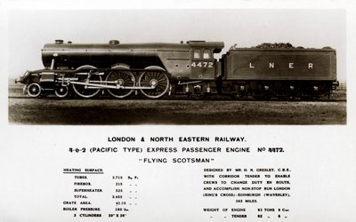 The Flying Scotsman damplokomotiv, 20. århundrede af Unbekannt