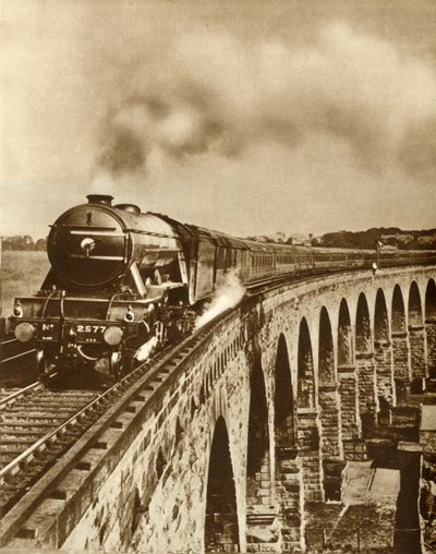 The Flying Scotsman...løb uden stop mellem Kings Cross og Newcastle, 11. juli 1927, 1935. af Unbekannt