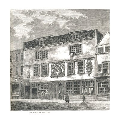 Fortune Teatret. Fra et tryk udgivet af Wilkinson i 1811, 1878 af Unbekannt
