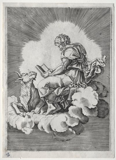De fire evangelister: St. Luke, ca. 1518. af Unbekannt
