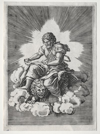 De fire evangelister: St. Markus, ca. 1518. af Unbekannt