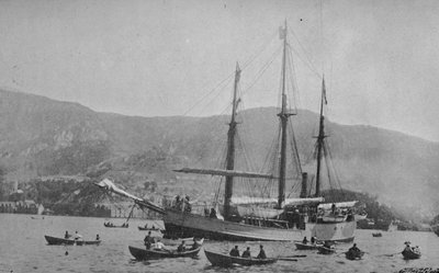 The Fram forlader Bergen, 1893, 1897 af Unbekannt