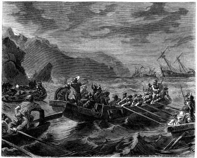 Frankerne krydser det rasende hav, 1882-1884 af Unbekannt
