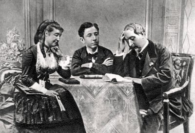 Den franske kejserfamilie i eksil, Chislehurst, Kent, 1871-1873 af Unbekannt