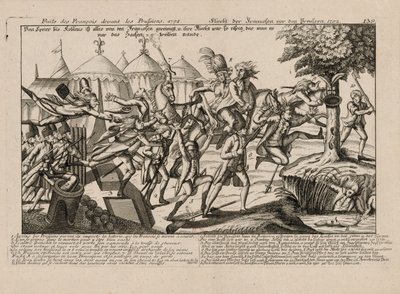 Den franske flugt fra preusserne i 1792, ca 1792. af Unbekannt