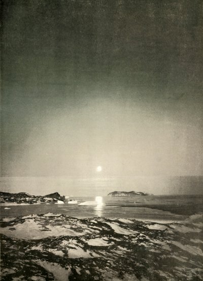 Fuldmånen i efterårets skumringstid, c1908, 1909. af Unbekannt