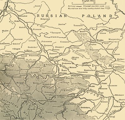 Den galiciske kampagne, første verdenskrig, c1915, c1920. af Unbekannt