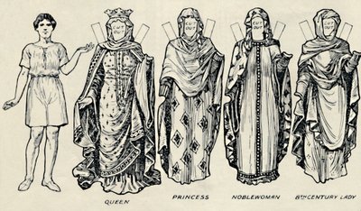 The Gallery of British Costume: How The People Dressed in Anglo-Saxon Times, c1934 af Unbekannt
