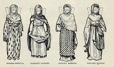 The Gallery of British Costume: The Dress of Danes & Later Anglo-Saxons, c1934 af Unbekannt