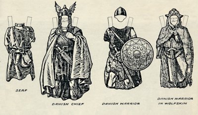 The Gallery of British Costume: The Dress of Danes & Later Anglo-Saxons, c1934 af Unbekannt