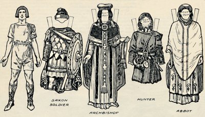 The Gallery of British Costume: The Dress of Danes & Later Anglo-Saxons, c1934 af Unbekannt