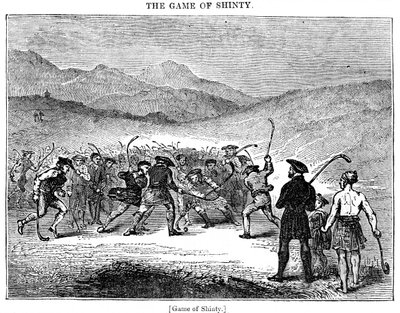 The Game of Shinty, 18. eller 19. århundrede af Unbekannt