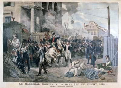 Porten ved Clichy under forsvaret af Paris, 30. marts 1814, 1904. af Unbekannt