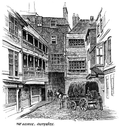 The George Inn, Southwark, London, 1887 af Unbekannt