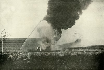 Den tyske Flammenwerfer., 1919. af Unbekannt