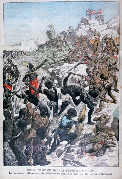 Den tyske garnison i Windhoek, belejret af Hereroerne, Sydvestafrika, 1904 af Unbekannt