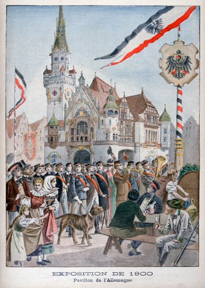 Den tyske pavillon på verdensudstillingen i 1900, Paris, 1900 af Unbekannt