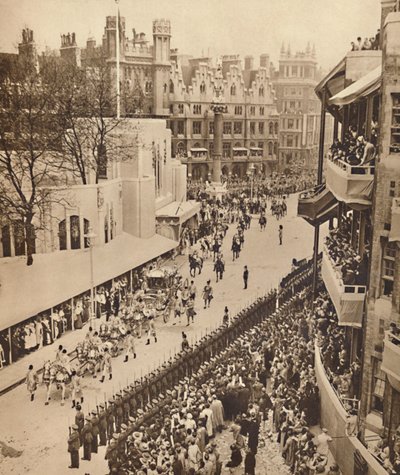 The Golden Coach forlader klosteret, 12. maj 1937 af Unbekannt