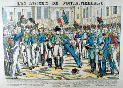 Farvel fra Fontainebleau, 1800-tallet. af Unbekannt